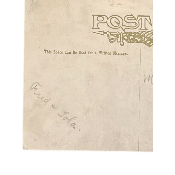 Antique 1911 Postcard Howling Cat On Wall I. Phillips Artist Humor Whimsical GUC - Picture 6 of 7